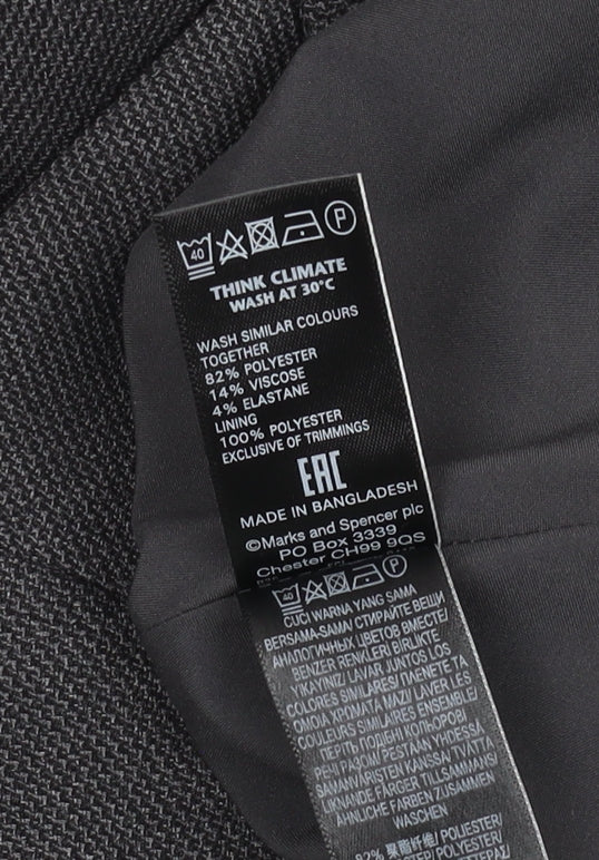 Marks and Spencer Women's Long Grey Pencil Skirt Size 10