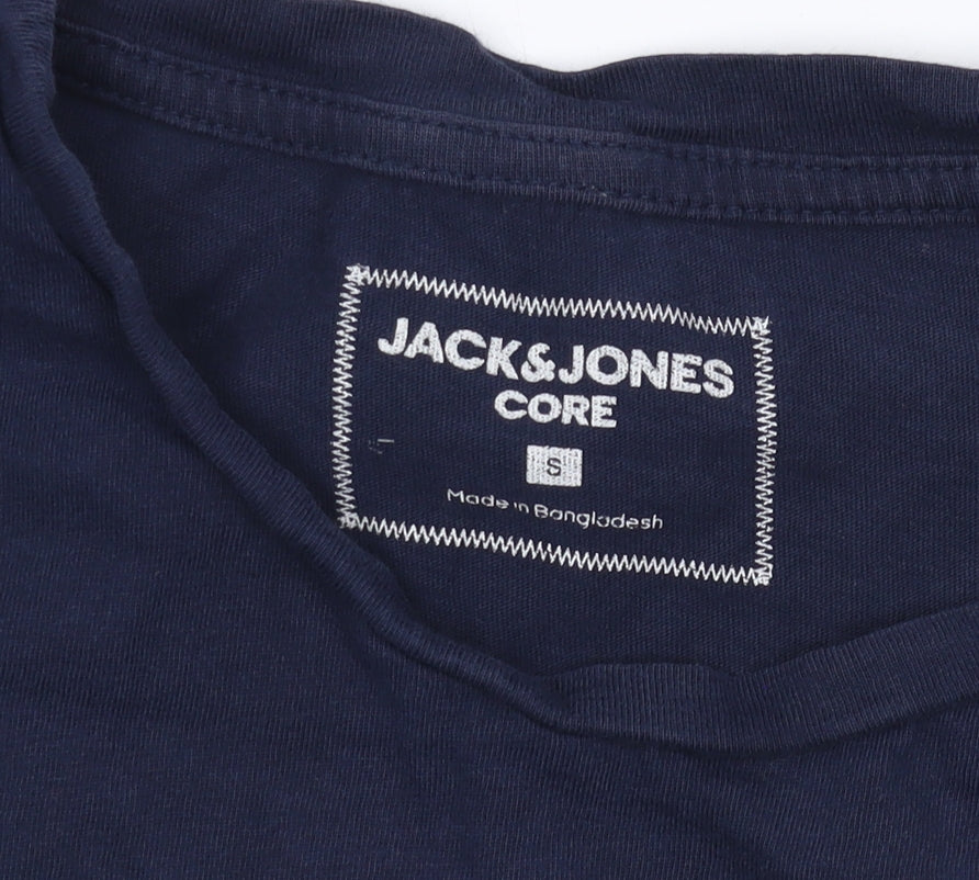 Mens UK Size S JACK & JONES Blue  T-Shirt