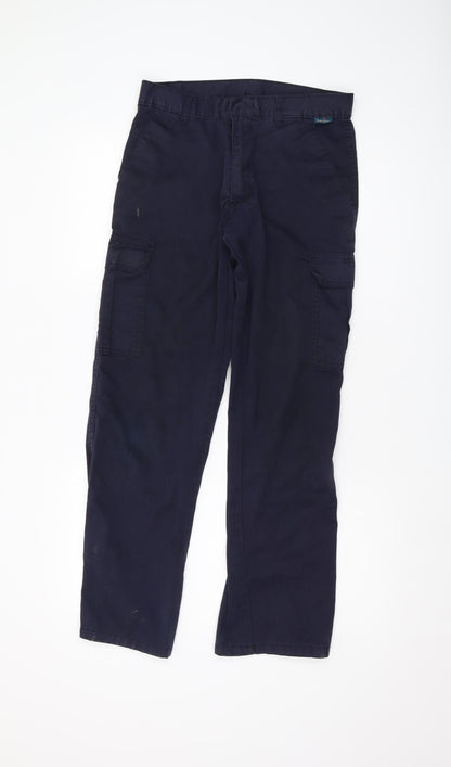 Portwest Men's Black Cargo Trousers 30 Regular Workwear