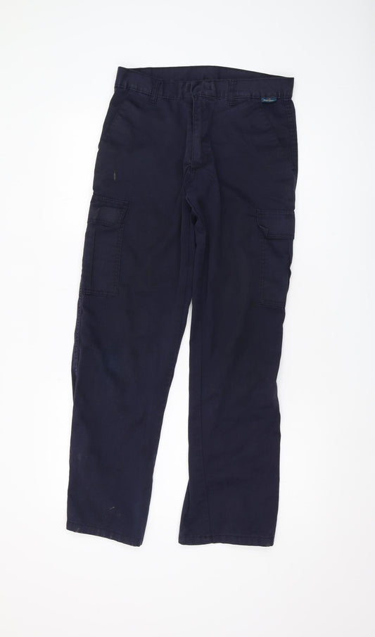 Portwest Men's Black Cargo Trousers 30 Regular Workwear