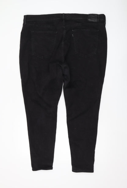 Levi's Women's Black High-Rise Super-Skinny Jeans Size 24