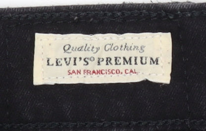 Levi's Women's Black High-Rise Super-Skinny Jeans Size 24