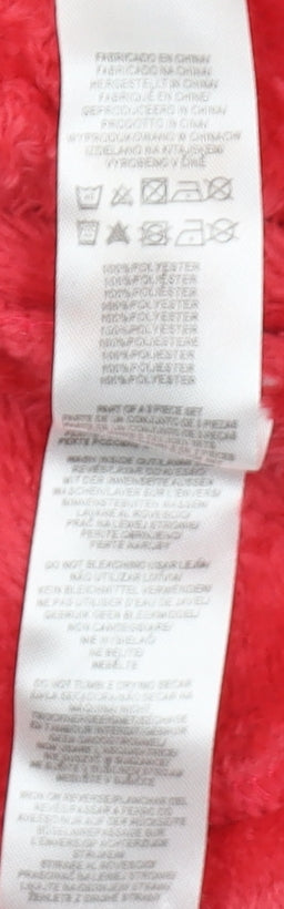 Disney Unisex Baby Red Robe, 24 Months, Hooded Fleece Bow Accent