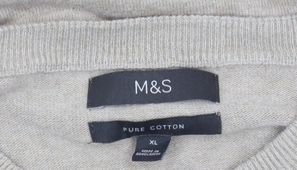 Marks and Spencer Men's Beige XL Pullover