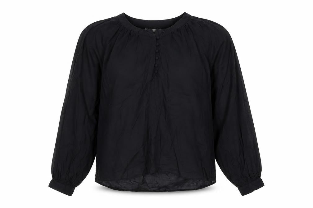 Womens UK Size 6 H&M Black Basic Blouse