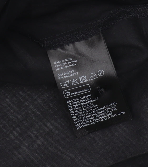 Womens UK Size 6 H&M Black Basic Blouse