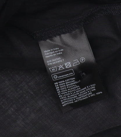 Womens UK Size 6 H&M Black Basic Blouse