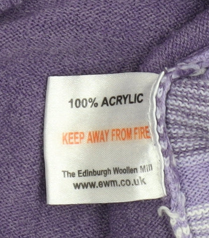 Honor Millburn Women's Purple Striped Cardigan Size L