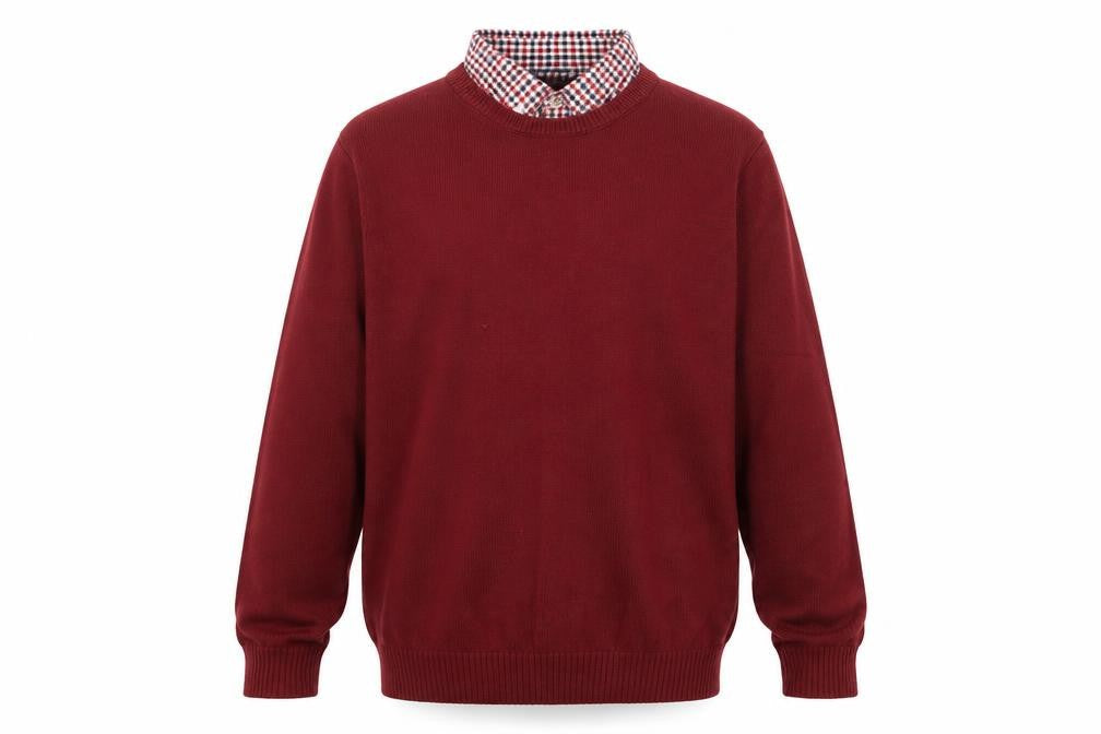 Mens UK Size L Cotton Traders Red Pullover Jumper
