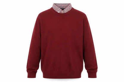 Mens UK Size L Cotton Traders Red Pullover Jumper