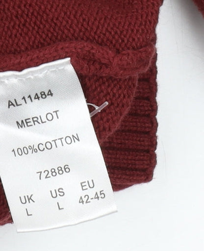 Cotton Traders Men's Red L Pullover Jumper