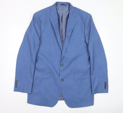 Mens UK Size 40 Samuel Windsor Regular Blue Suit Jacket