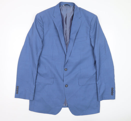 Mens UK Size 40 Samuel Windsor Regular Blue Suit Jacket