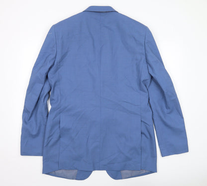 Mens UK Size 40 Samuel Windsor Regular Blue Suit Jacket