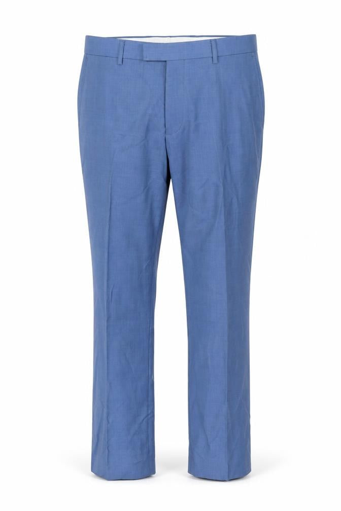 Mens UK Size 36 Samuel Windsor Classic Fit Dress Pants Blue Trousers