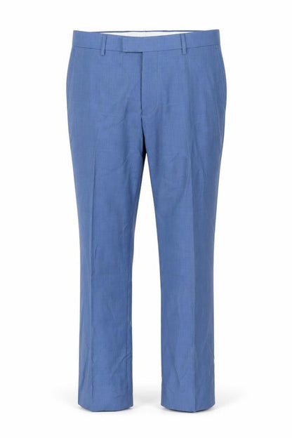 Mens UK Size 36 Samuel Windsor Classic Fit Dress Pants Blue Trousers
