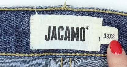 Jacamo Men's Blue Straight Jeans, Size 38XS, Regular Fit