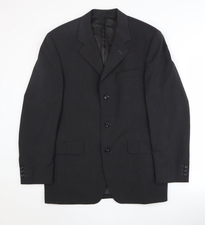 Mens UK Size 38 Burton Regular Black Suit Jacket