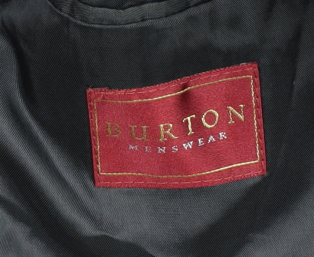 Mens UK Size 38 Burton Regular Black Suit Jacket