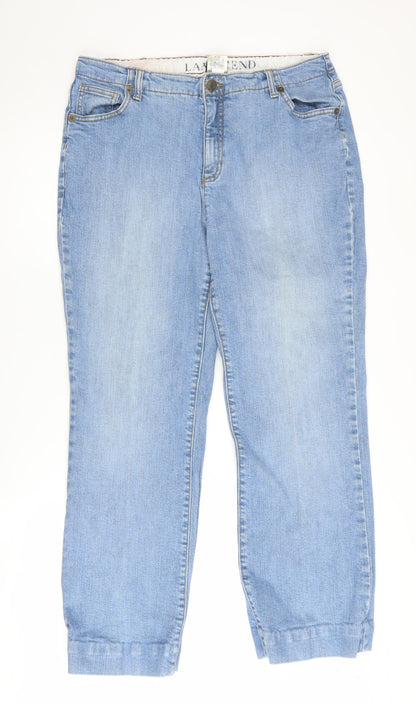 Lands' End Women's Blue Bootcut Jeans Size 16