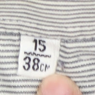 Carl de Jan Men's Grey Striped Cotton Button-Up Shirt
