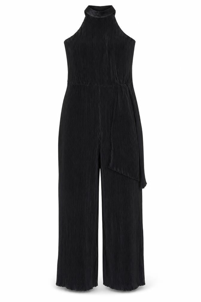 Womens UK Size 12 Boohoo One-Piece Black Jumpsuit
