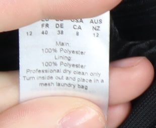 Boohoo Women Black Halter Jumpsuit UK 12 Occasion