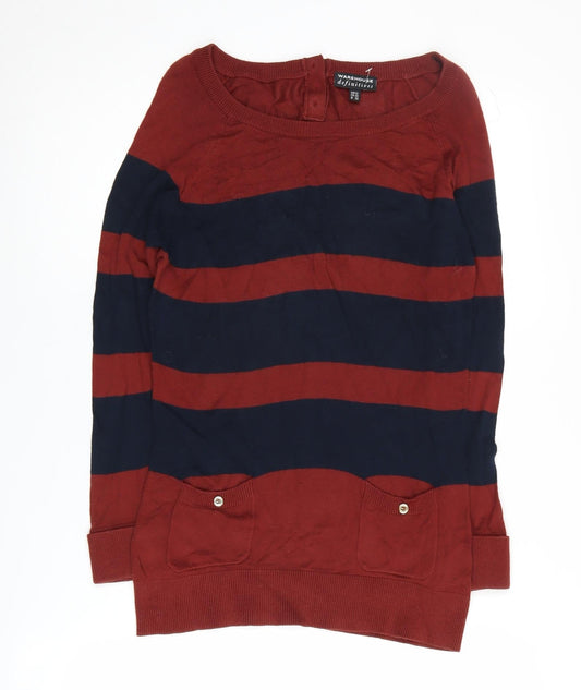 Womens UK Size 12 Warehouse Multicoloured Pullover Jumper