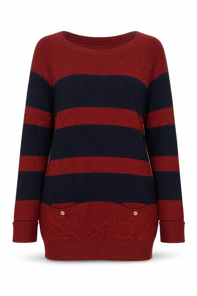 Womens UK Size 12 Warehouse Multicoloured Pullover Jumper