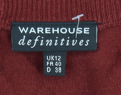 Womens UK Size 12 Warehouse Multicoloured Pullover Jumper