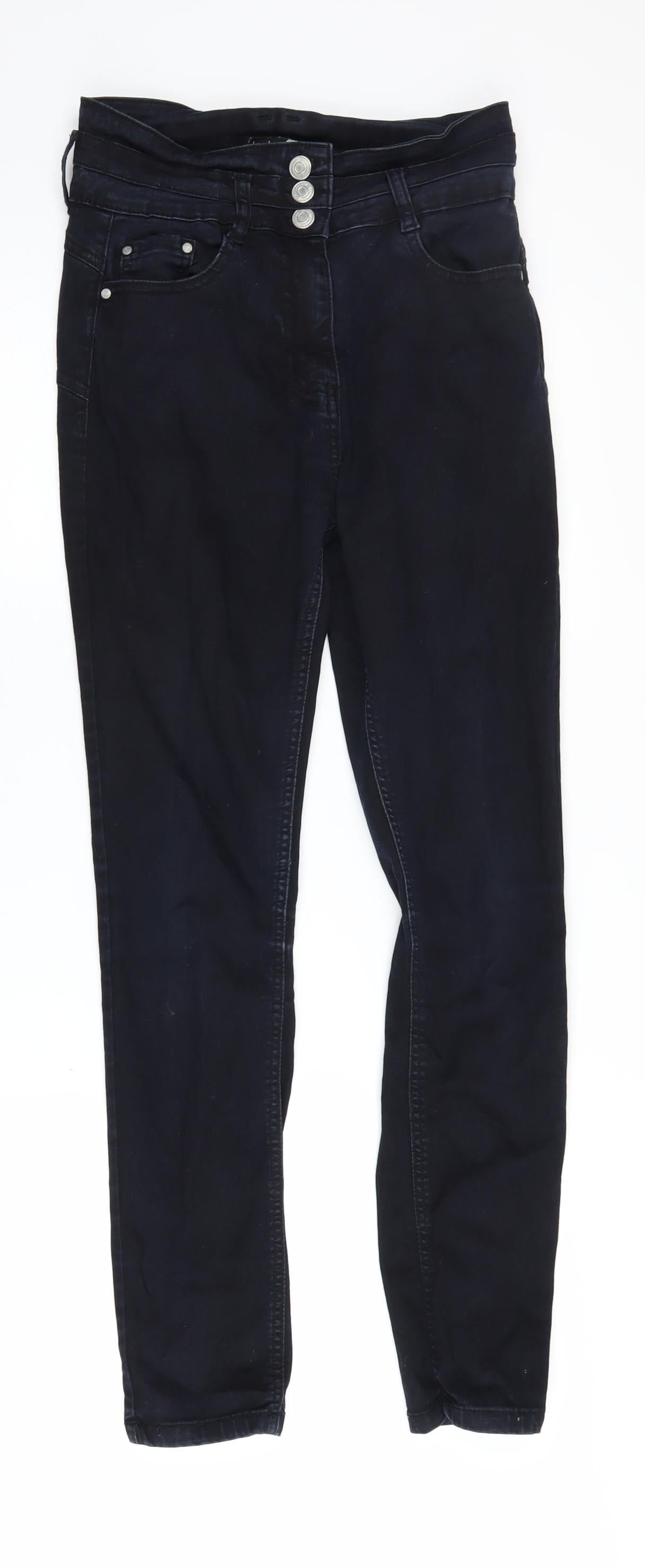 Womens UK Size 12 Boohoo Slim Fit Skinny Black Jeans