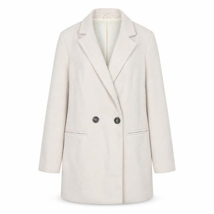 New Look Beige Blazer Women Size 6 Mid-Length