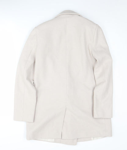 New Look Beige Blazer Women Size 6 Mid-Length