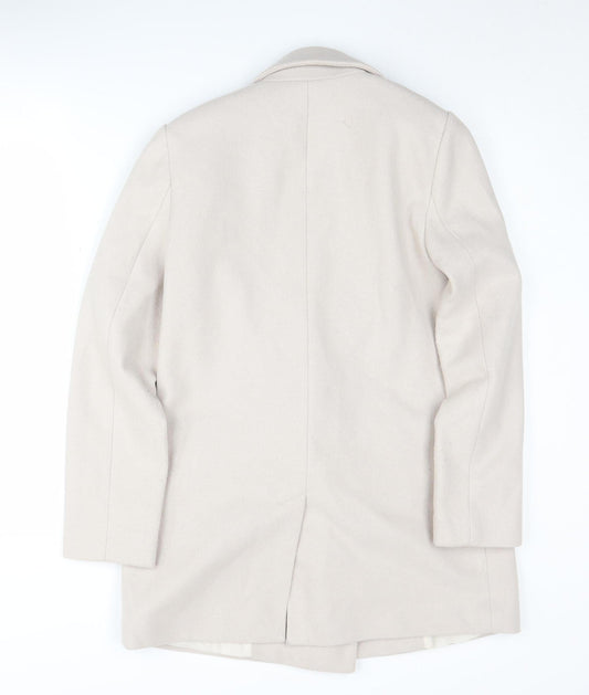 New Look Beige Blazer Women Size 6 Mid-Length