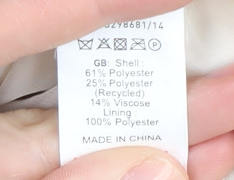 New Look Beige Blazer Women Size 6 Mid-Length