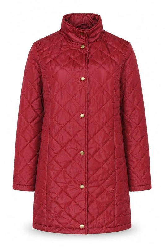 Marks & Spencer Women's Red Quilted Coat Size 8
