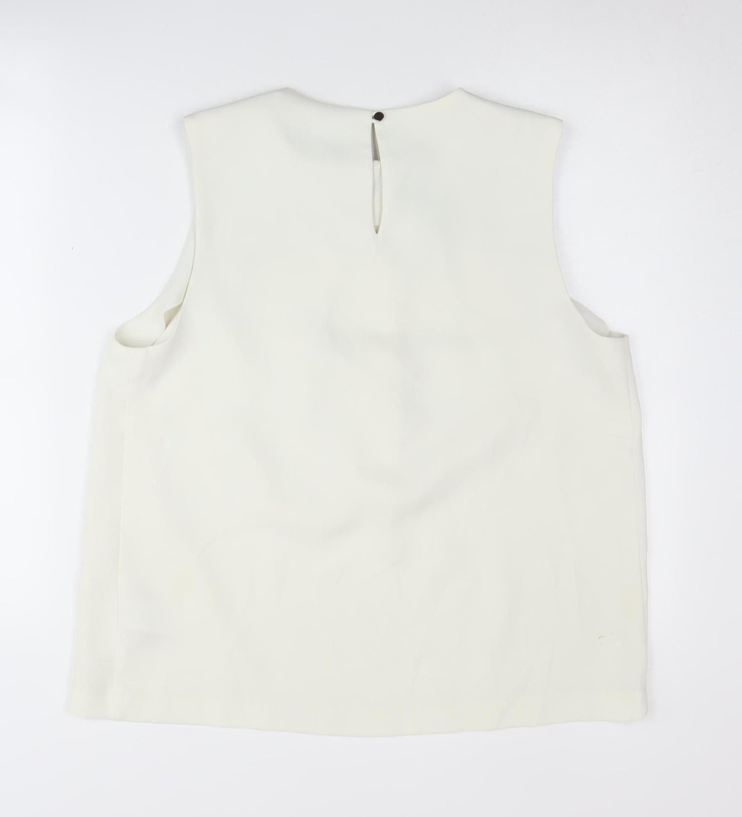 Womens UK Size 16 Warehouse Ivory Basic Blouse