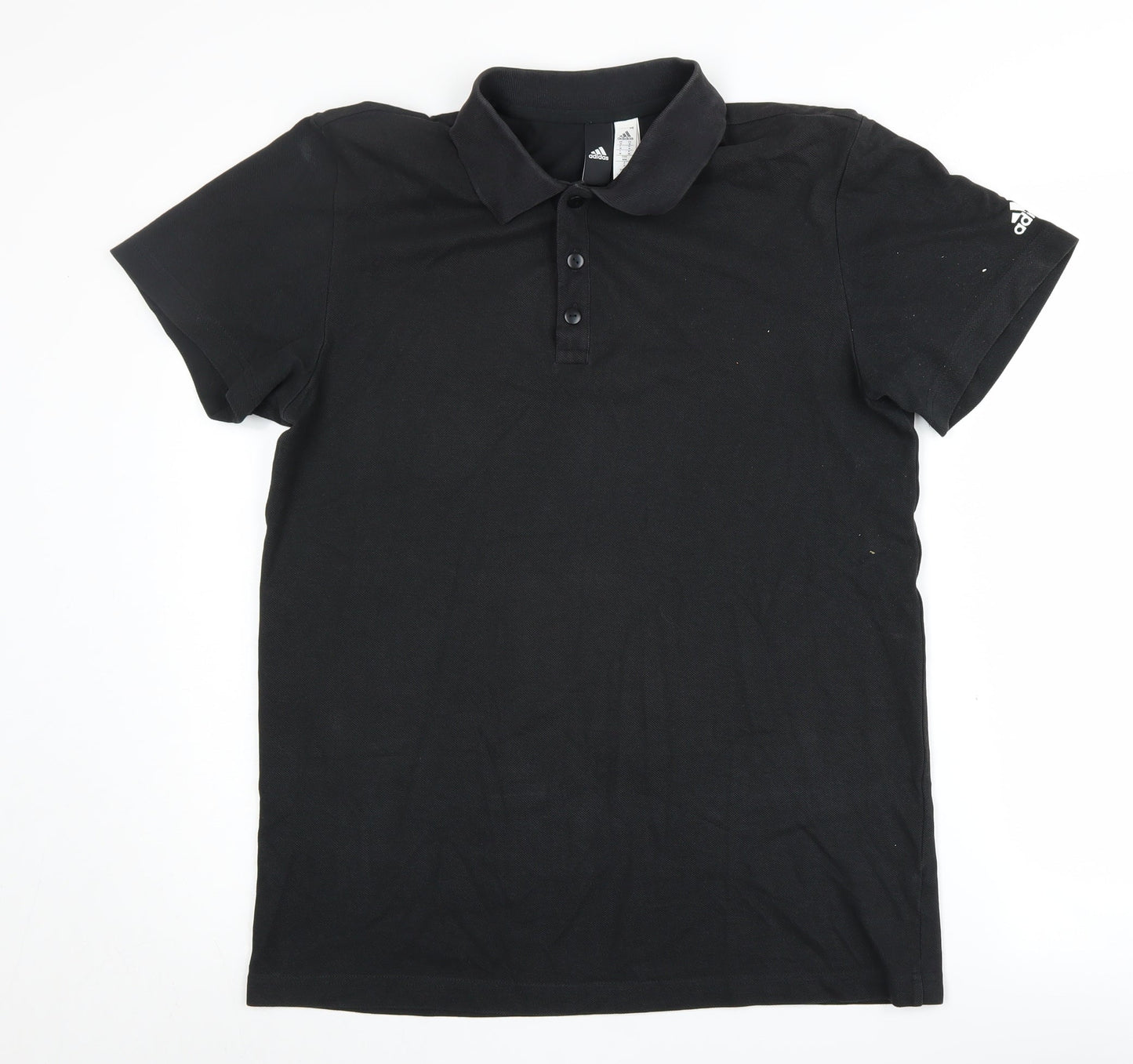 Adidas Men's Black Polo Shirt M - Classic Casual Style