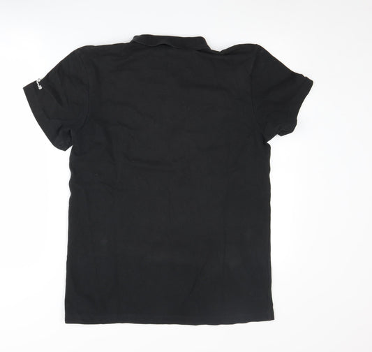 Adidas Men's Black Polo Shirt M - Classic Casual Style