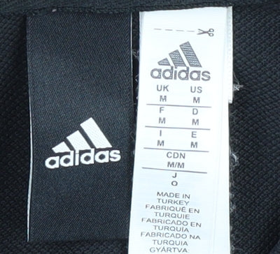 Adidas Men's Black Polo Shirt M - Classic Casual Style