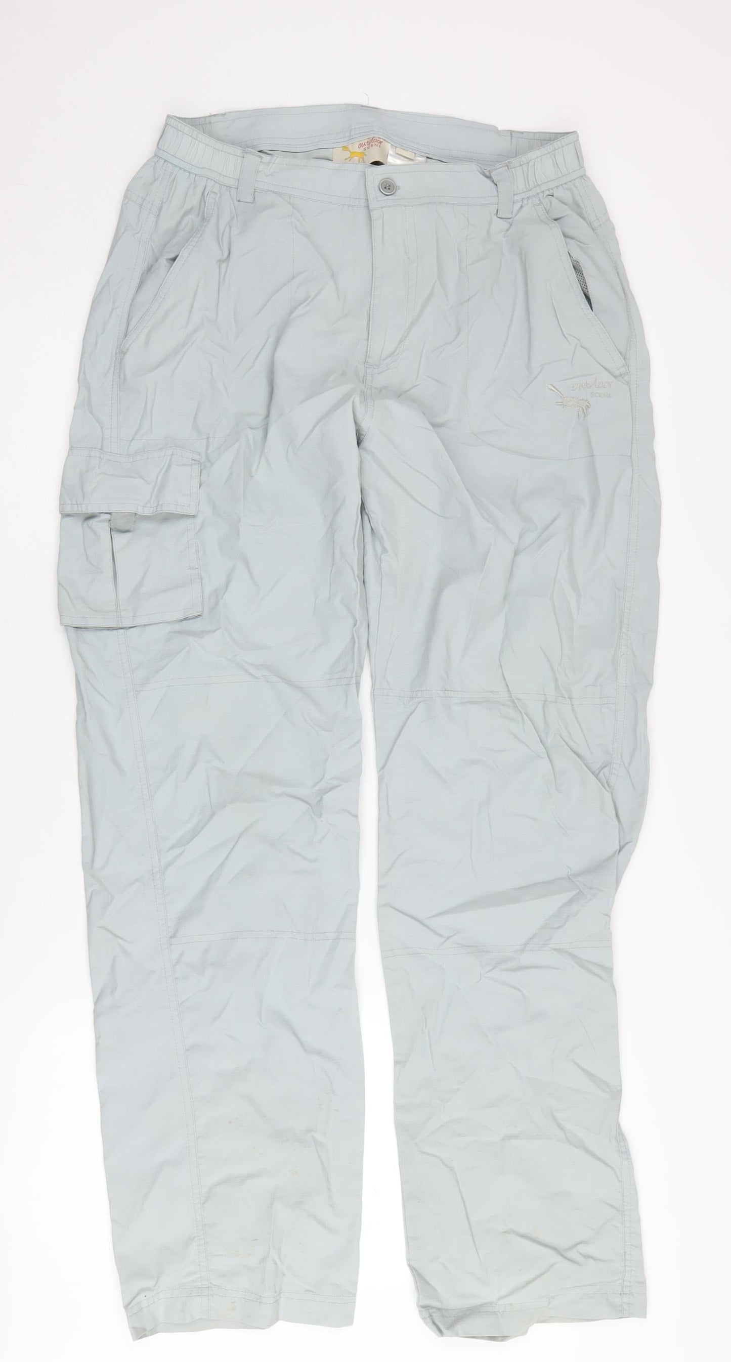 Outdoor Scene Cargo Trousers, Grey, 4, Unisex Casual Outdoor