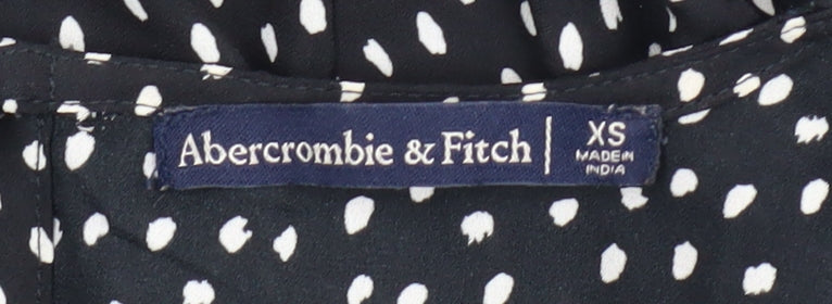 Abercrombie & Fitch Women's Black XS Polka Dot Dress
