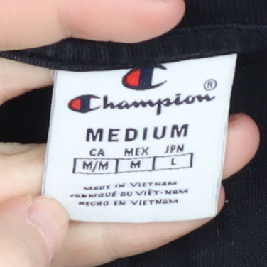 Mens UK Size M Champion Black  T-Shirt