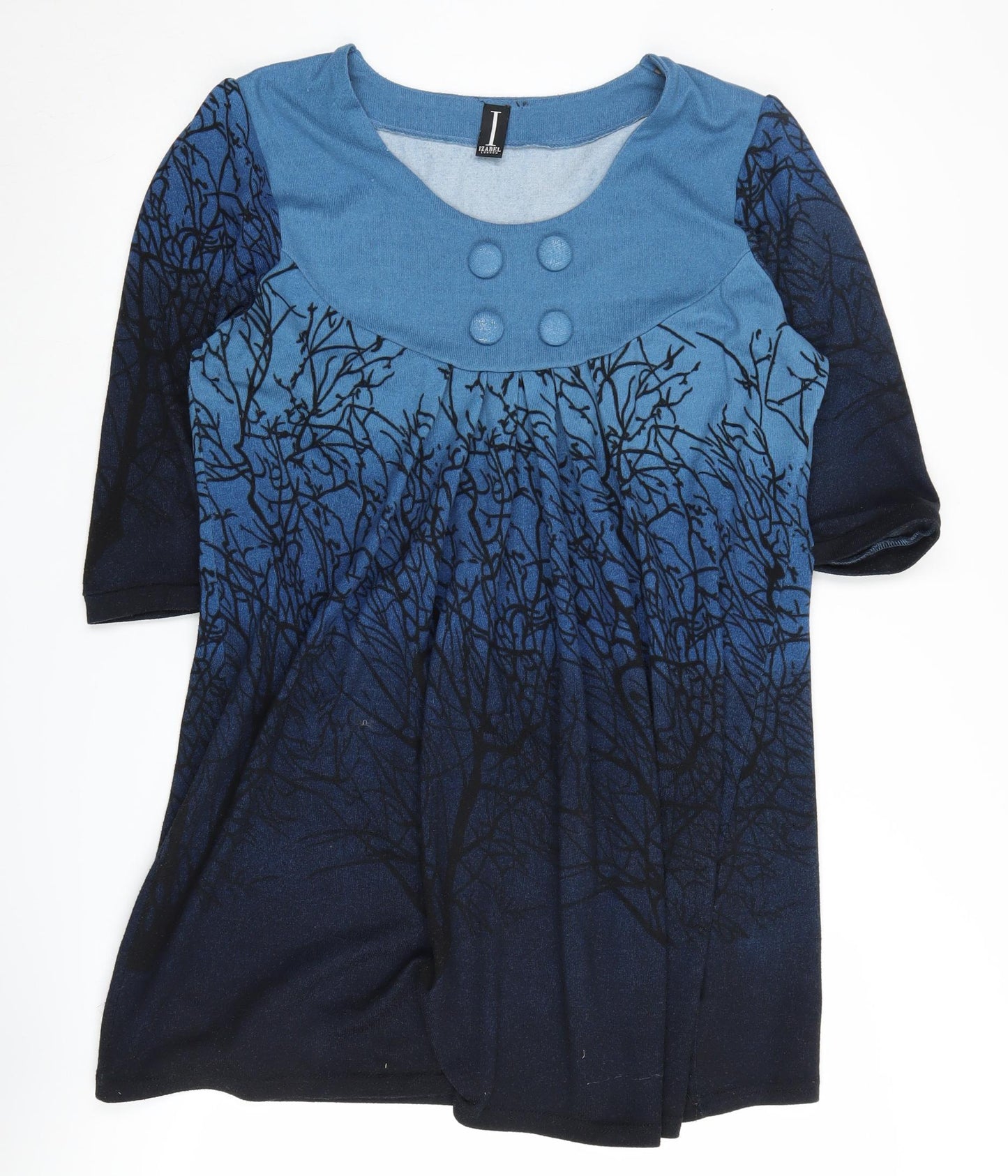Izabel London Women's Blue Shift Dress Size 16