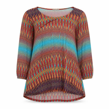 Wallis Women's Multicoloured Geometric Tunic Blouse L