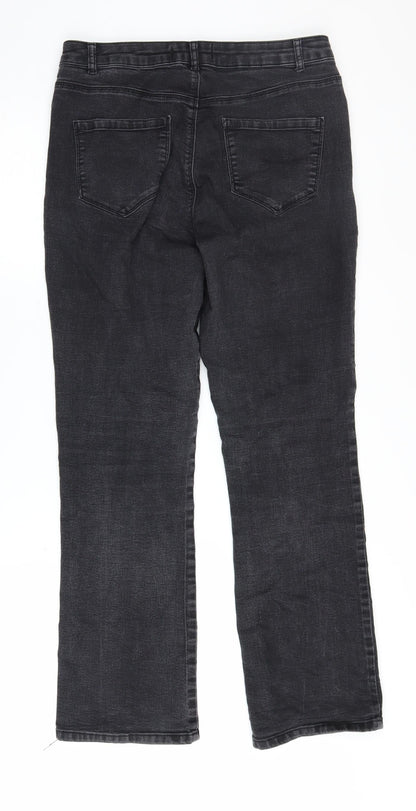 Dorothy Perkins Women's Black Straight Jeans Size 12