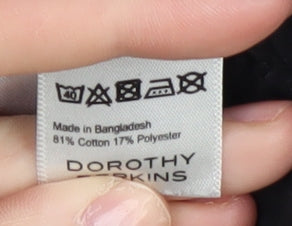 Dorothy Perkins Women's Black Straight Jeans Size 12