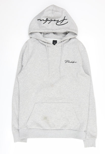 River Island Grey Pullover Hoodie, S, Unisex Adults