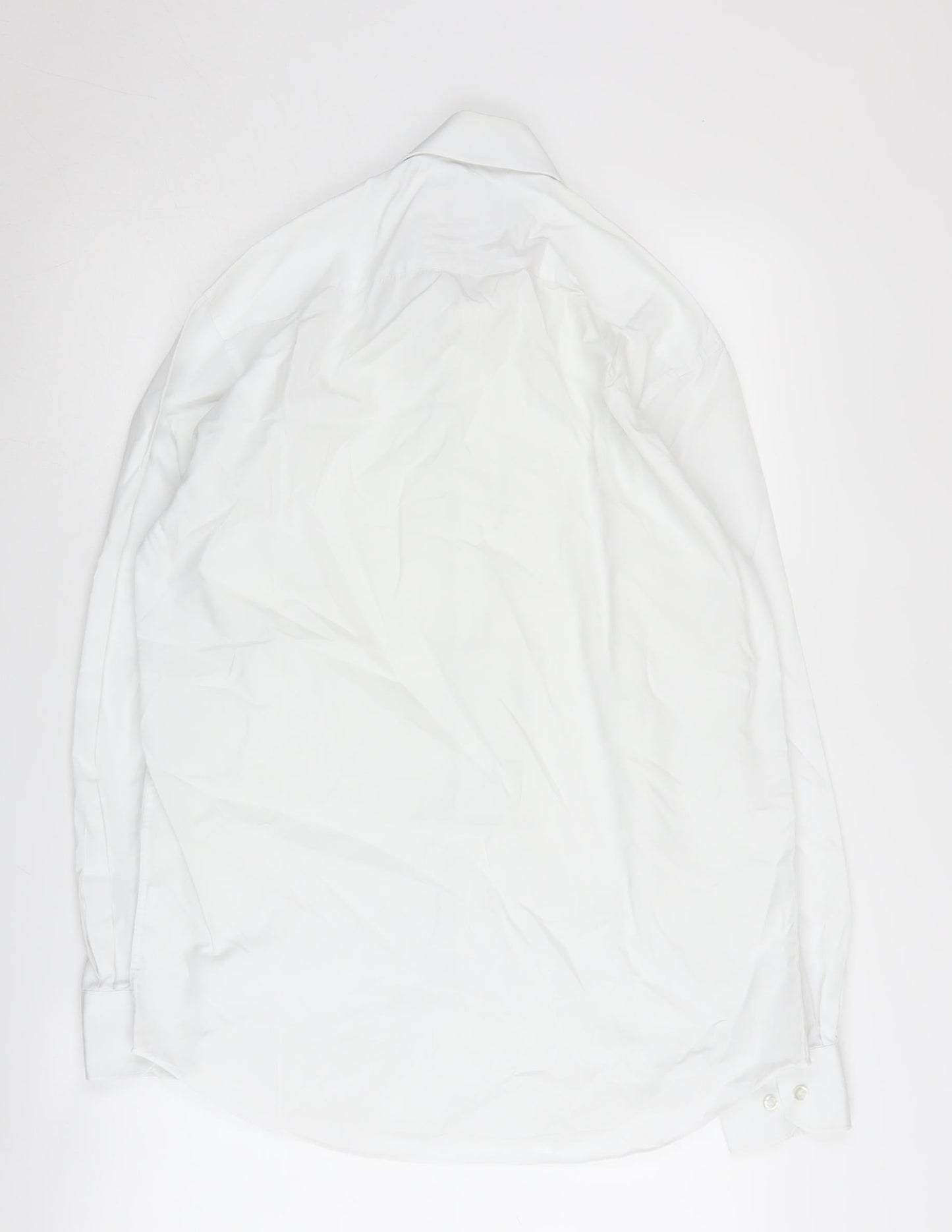 Moss 1851 Men's White Regular Fit Shirt, Size 39