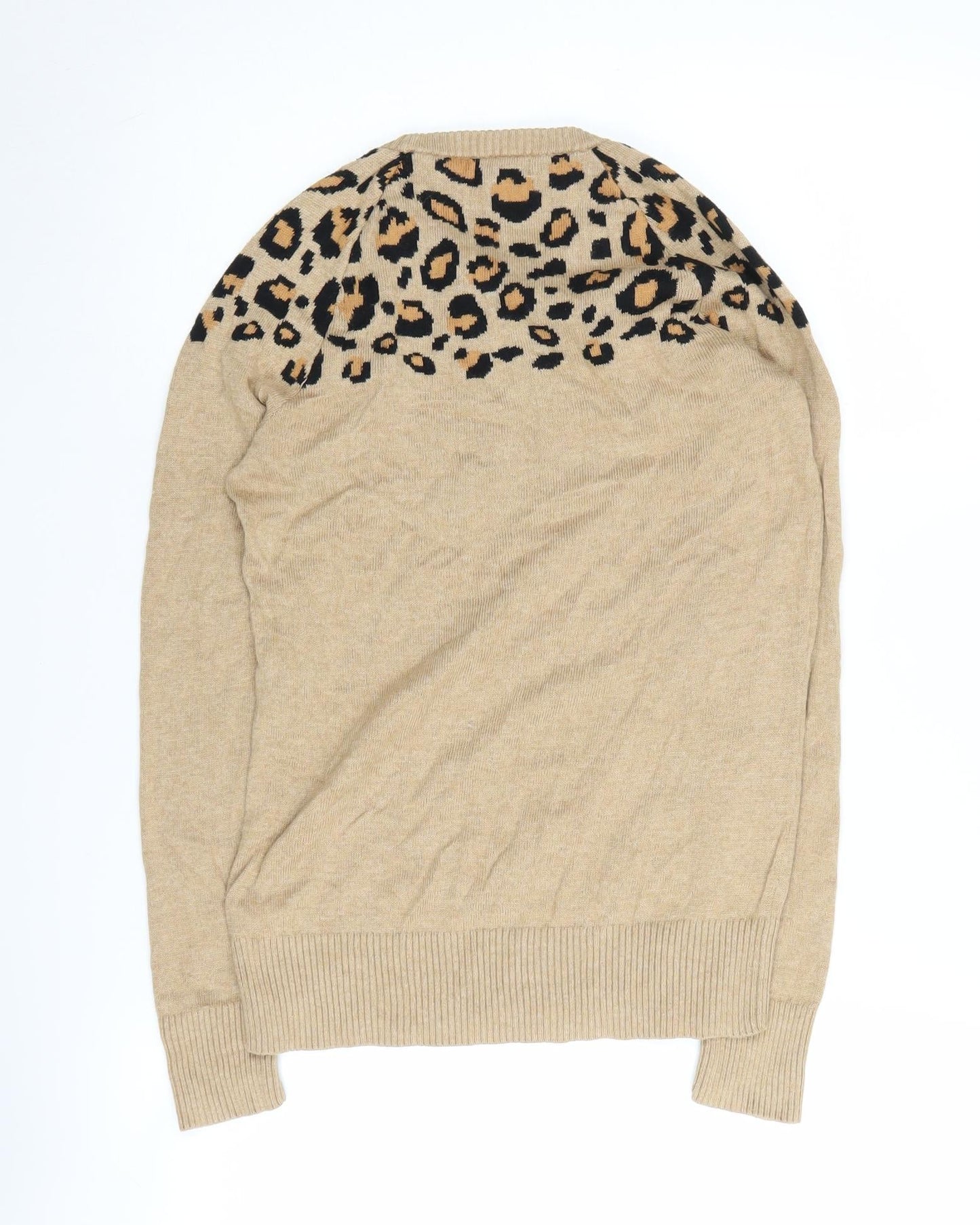 Merona Women's Beige Animal Print Jumper, Size S